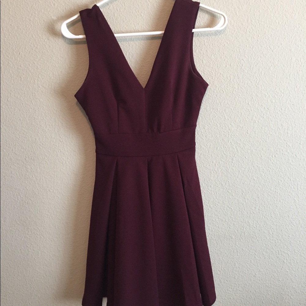 Maroon semi formal dress